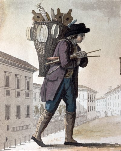 Old trade: the chimney sweep by Unknown artist