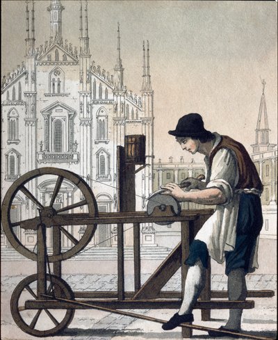 Old Trade: The Knife Grinder by Unknown artist