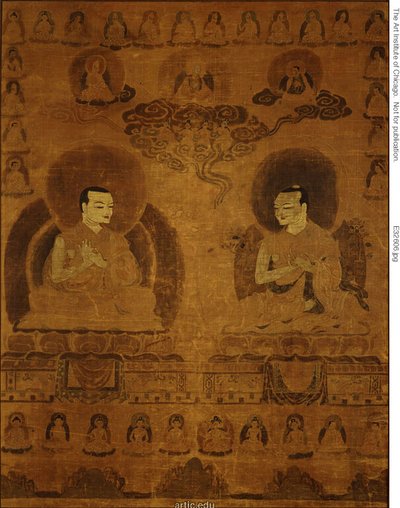 Painted Banner (Thangka) of Sakyapa Lineage Teachers by Unknown artist
