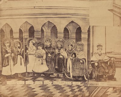 Painting Depicting the Nawabs of Awadh, India by Unknown artist