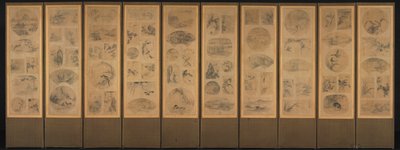 Painting of One Hundred Themes (obverse) by Unknown artist
