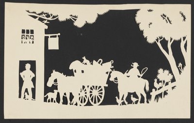 Peddler Arriving at an Inn by Unknown artist