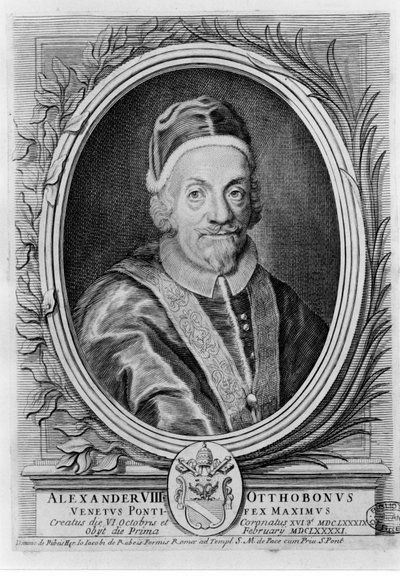 Pope Alexander VIII (1610 - 1691). by Unknown artist