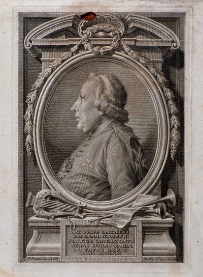 Portrait of Joseph Santarelli (engraving) by Unknown artist