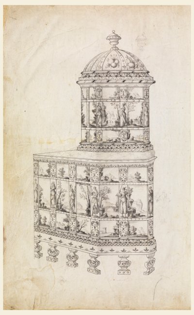 Pottery Tile Stove by Unknown artist
