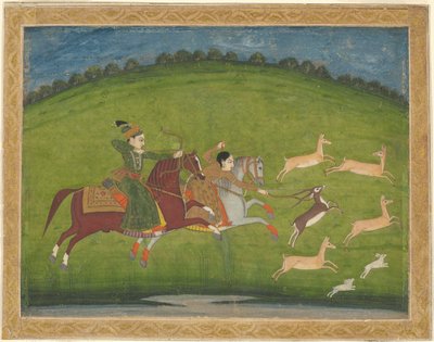 Prince and Princess Hunting Blackbuck by Unknown artist