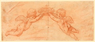 Putti with Crown by Unknown artist