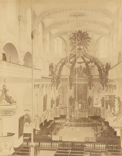 Quebec, Interior of the Cathedral by Unknown artist
