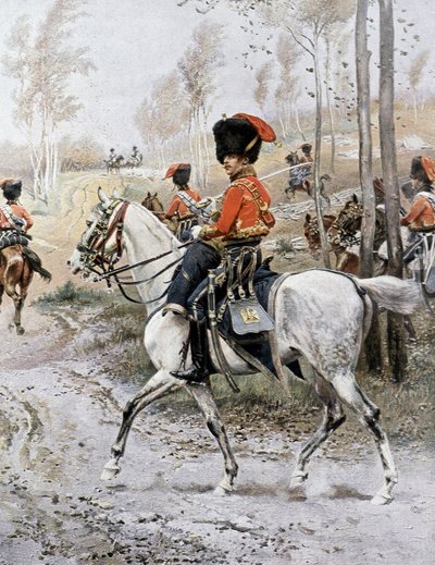 Regiment of Horseback Hunters by Unknown artist