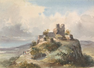 Ruins on Top of a Hill by Unknown artist