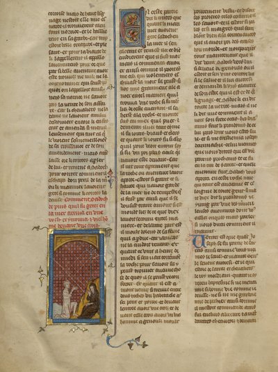 Sadoch Kneeling before a Hermit by Unknown artist