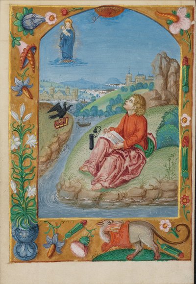 Saint John on Patmos by Unknown artist