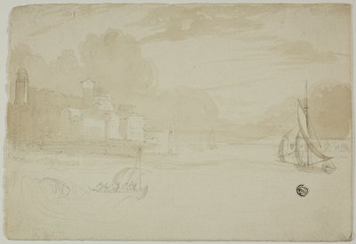 Seaport with Fishing Boats by Unknown artist