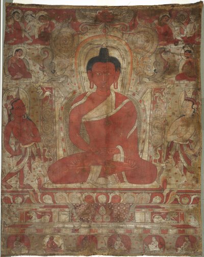 Seated Amitabha with Attendants by Unknown artist