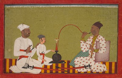 Seated Prince Smoking a Hookah by Unknown artist