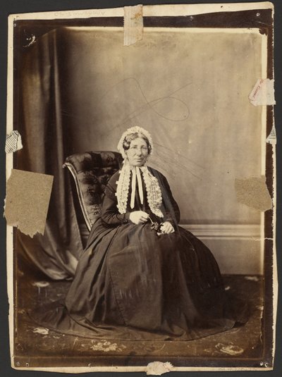 Seated Woman in Bonnet by Unknown artist