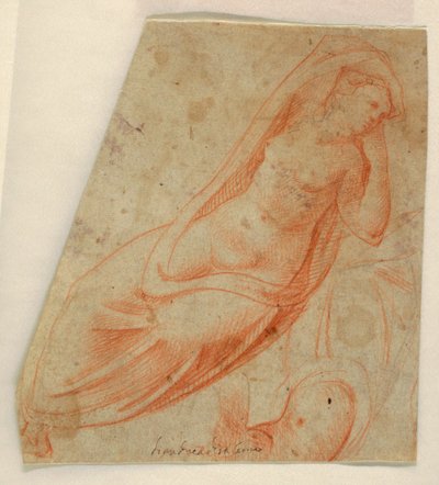 Semi-Draped Female Figure by Unknown artist