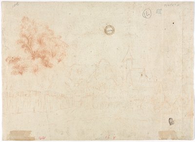 Sketch of a Village (verso) by Unknown artist