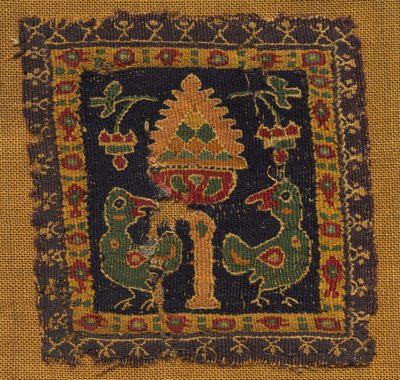 Square Segmentum with Two Birds by Unknown artist