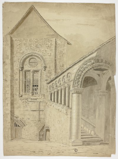 Staircase, Green Court, Canterbury by Unknown artist