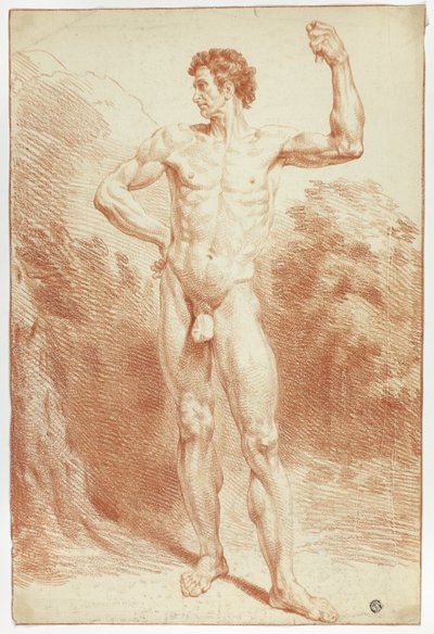 Standing Academic Male Nude by Unknown artist