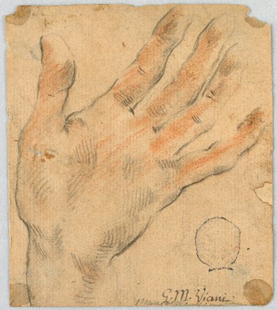 Study: A Left Hand by Unknown artist