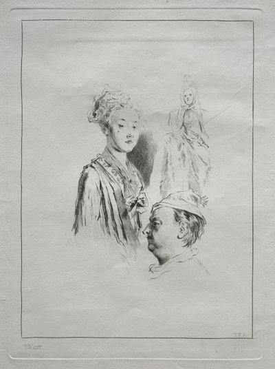 Study of Heads by Unknown artist