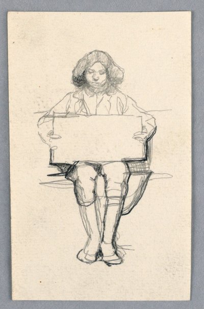 Study of a Young Boy by Unknown artist