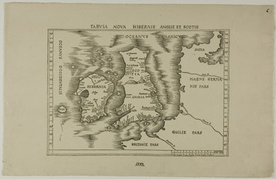 Map of New Ireland, England and Scotland by Unknown artist