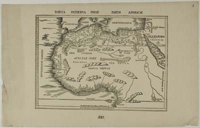 Modern Map of the First Part of Africa by Unknown artist