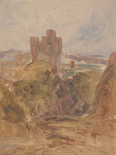 Tantallon Castle (?), a study by Unknown artist