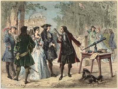 Telegraphic experience made by Guillaume Amontons by Unknown artist