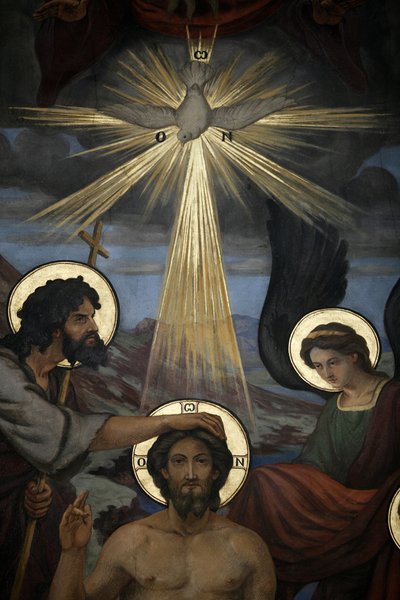 The Baptism of Christ (detail) by Unknown artist