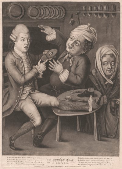 The Modern Beau in Distress by Unknown artist