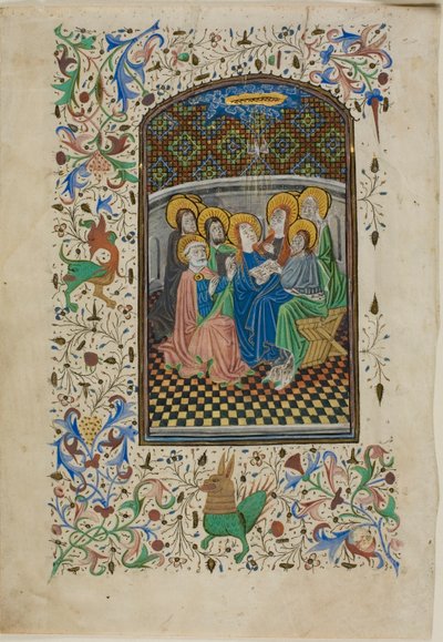 The Pentecost, from a Book of Hours by Unknown artist