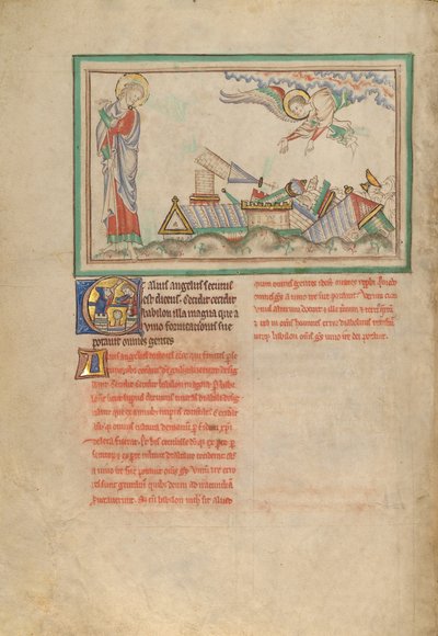 The Second Angel and Babylon Destroyed by Unknown artist