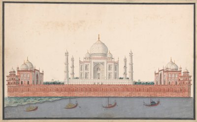 The Taj Mahal from the River by Unknown artist