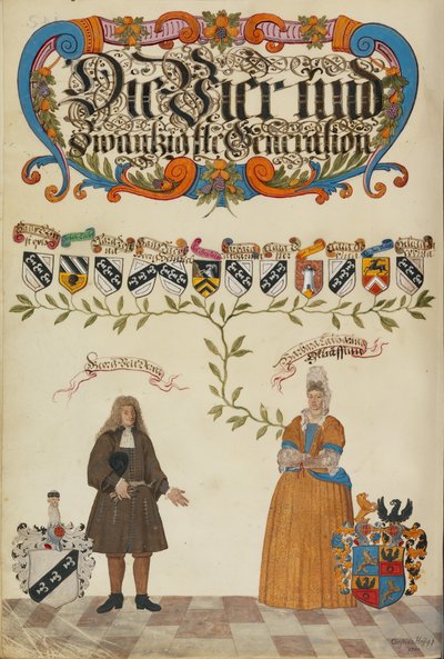 The Twenty-Fourth Generation, Georg Veit Derrer by Unknown artist