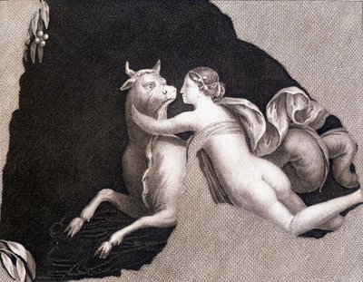 The Abduction of Europa - Engraving by Unknown artist