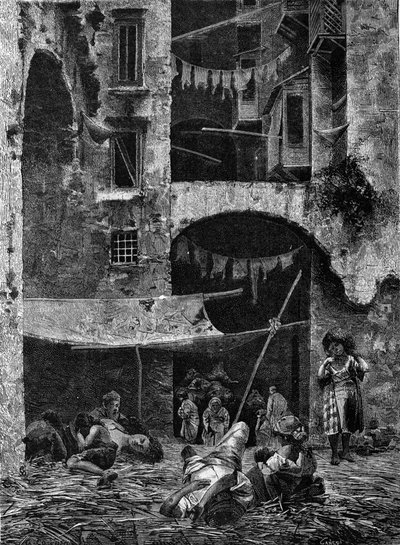 The cholera epidemic in Naples in 1836 by Unknown artist