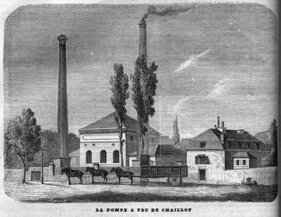 The Fire Pump of Chaillot in 1858. by Unknown artist