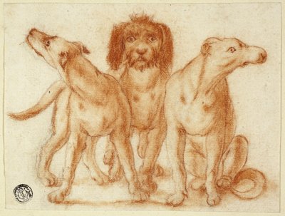 Three Dogs by Unknown artist