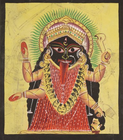 Two Aspects of Kali: Kali Enshrined by Unknown artist