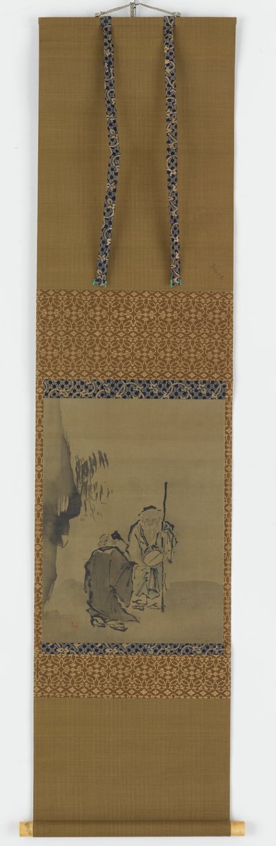 Two Chinese Sages Near an Overhanging Rock by Unknown artist