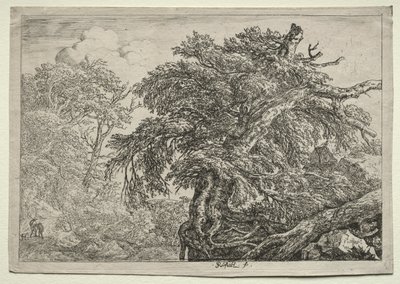Two Peasants and their Dog by Unknown artist