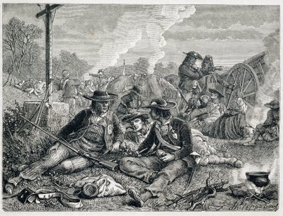 Vendean insurgents - engraving by Unknown artist