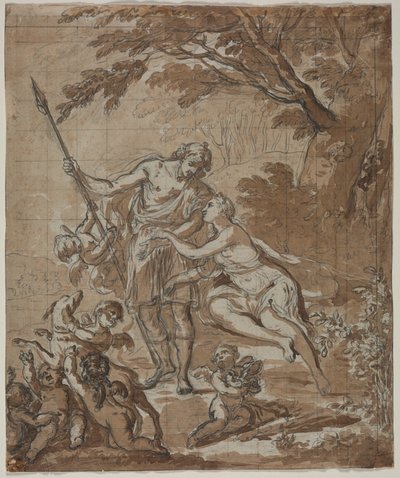 Venus and Adonis by Unknown artist