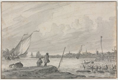 View of Alkmaar with Boats by Unknown artist