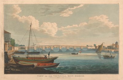 View of the Vauxhall Iron Bridge by Unknown artist