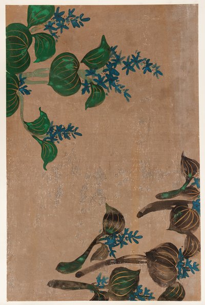 Water Plants with Blue Flowers by Unknown artist